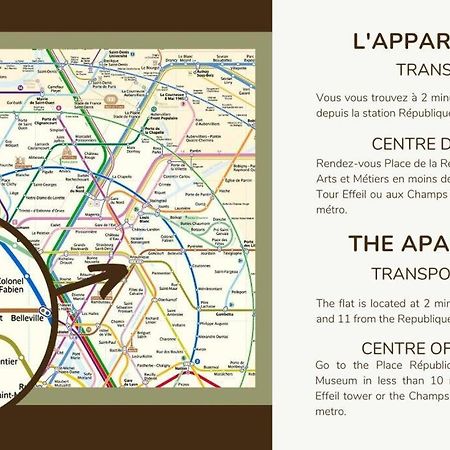 Appart 4Pers#1 Bedroom#Republique#Paris 3 Esterno foto
